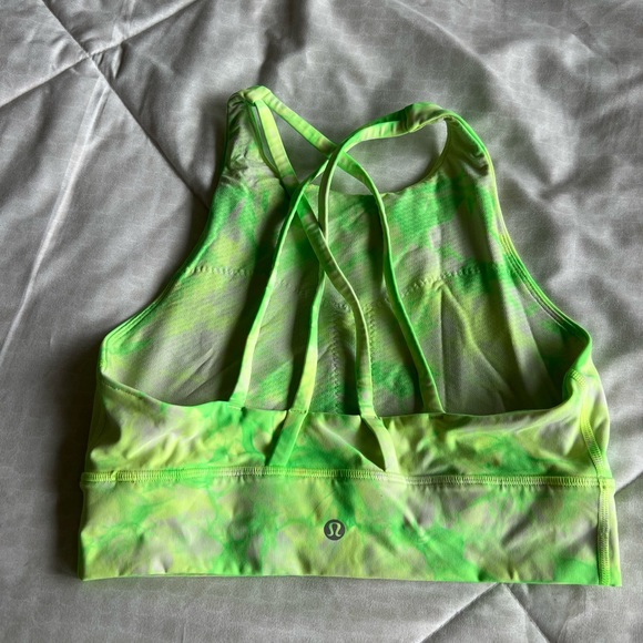 lululemon Energy Bra High Neck Long Line Shibori, good condition - Picture 5 of 7